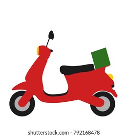 Isolated motorcycle icon, on a white background, Vector illustration