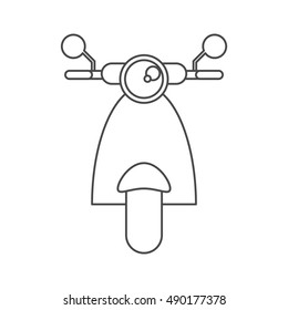 Isolated Motorcycle vehicle design