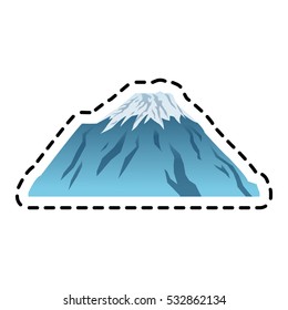 Isolated mountain of china design