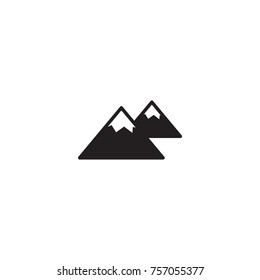 Isolated Mountain Icon Symbol On Clean Background. Vector Peak Element In Trendy Style.