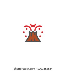 Isolated Mountain Vector Icon, Emoji, Emoticon