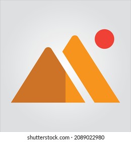 Isolated Mountain View Vector Images Transparent Scalable Vector Graphic Icon
