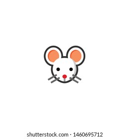 Isolated Mouse Emoji, Emoticon, Vector Icon, Pictogram - Vector