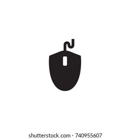 Isolated Mouse Icon Symbol On Clean Background. Vector Controller Element In Trendy Style.