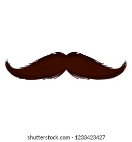Isolated moustache icon. Hipster concept. Vector illustration design