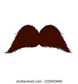 Isolated moustache icon. Hipster concept. Vector illustration design