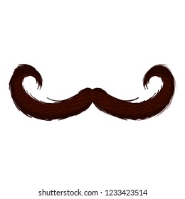 Isolated moustache icon. Hipster concept. Vector illustration design