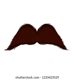 Isolated moustache icon. Hipster concept. Vector illustration design