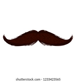 Isolated moustache icon. Hipster concept. Vector illustration design