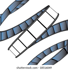 isolated movie/photo film - illustration on white background (vector illustration)