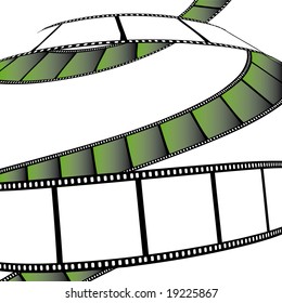 isolated movie/photo film - illustration on white background (vector illustration)