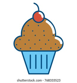 Isolated muffin design