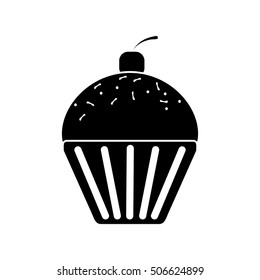 Isolated muffin food design
