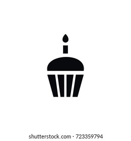 Isolated Muffin Icon. Dessert Vector Element Can Be Used For Cupcake, Muffin, Dessert Design Concept.
