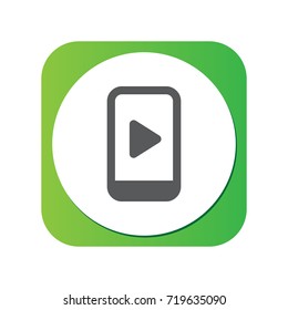 Isolated Multimedia Icon Symbol On Clean Background. Vector Smartphone Element In Trendy Style.