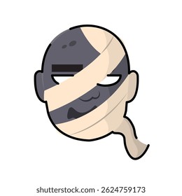 Isolated mummy icon halloween cartoon draw illustration