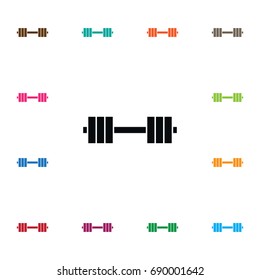 Isolated Muscle Icon. Dumbbell Vector Element Can Be Used For Dumbbell, Weightlifting, Muscle Design Concept.