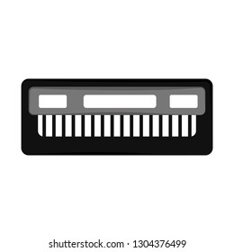 Isolated music keyboard icon. Musical instrument. Vector illustration design
