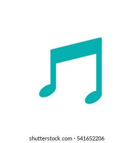 Isolated music note design