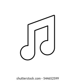 Isolated music note icon vector illustration graphic design