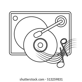 Isolated music note and speaker design