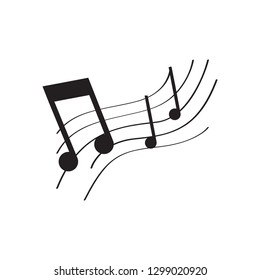 Isolated music pentagram image. Vector illustration design