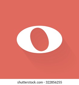 Isolated musical note on a colored background