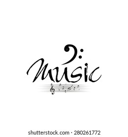 Isolated Musical Note On White Background Stock Vector (Royalty Free ...