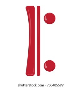 Isolated musical note, Repeat sign, Vector illustration