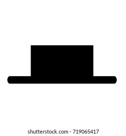 Isolated musical note silhouette on a white background, vector illustration