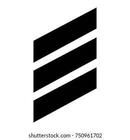 Isolated musical note, Tremolo note, Vector illustration