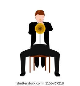Isolated musician icon