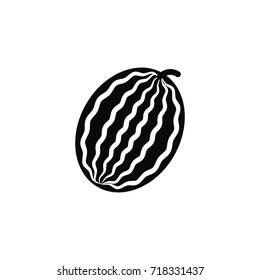 Isolated Muskmelon Icon. Melon Vector Element Can Be Used For Watermelon, Melon, Muskmelon Design Concept.