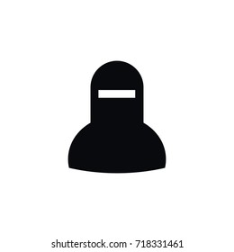 Isolated Muslim Icon. Woman  Vector Element Can Be Used For Muslim, Woman, Mussulman Design Concept.