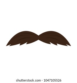 Isolated mustache icon