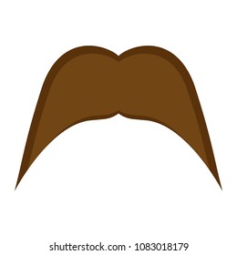 Isolated mustache icon