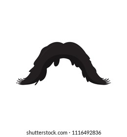 Isolated mustache icon
