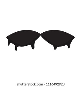 Isolated mustache icon