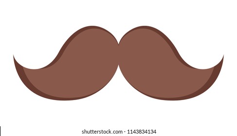 Isolated mustache icon