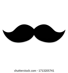 Isolated mustache icon. Hipster style - Vector illustration