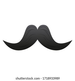 Isolated mustache icon. Hipster style - Vector illustration