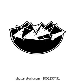 Isolated nachos design
