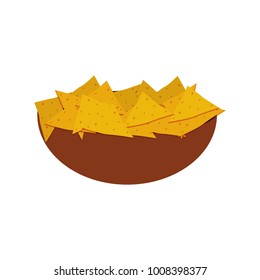 Isolated nachos design