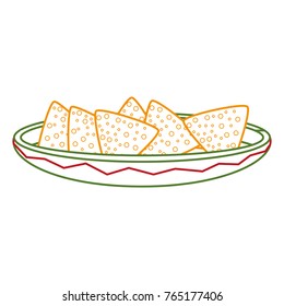 Isolated nachos design