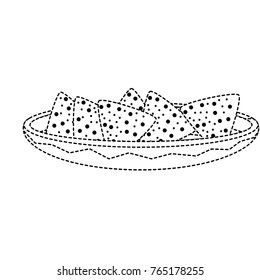 Isolated nachos design