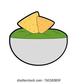 Isolated nachos design