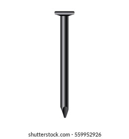 Isolated nail icon on a white background, Vector illustration