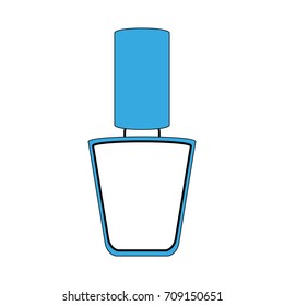 Isolated nail polish design