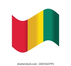 Isolated national flag of Guinea