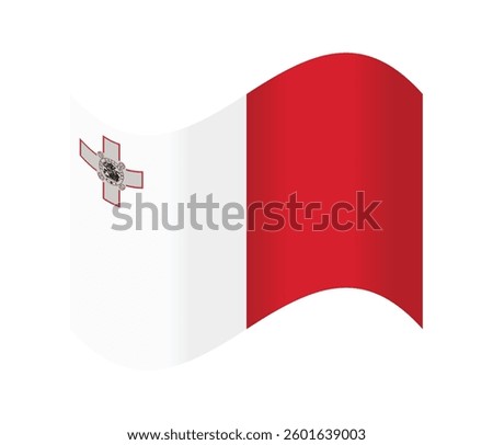 Isolated national flag of Malta